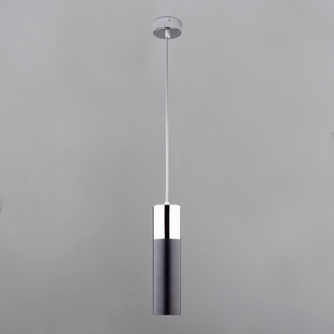 Подвесной светодиодный светильник 50135/1 LED хром/черный