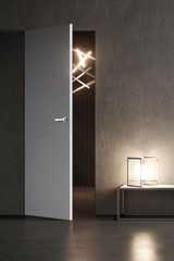 Дверь Спейс Reverse / Цвет Эмаль светло - серый / Двери Belwooddoors