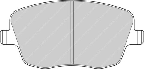 FCP1419H Тормозные колодки дисковые спортивые DS2500