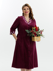 4067 Халат на пуговицах