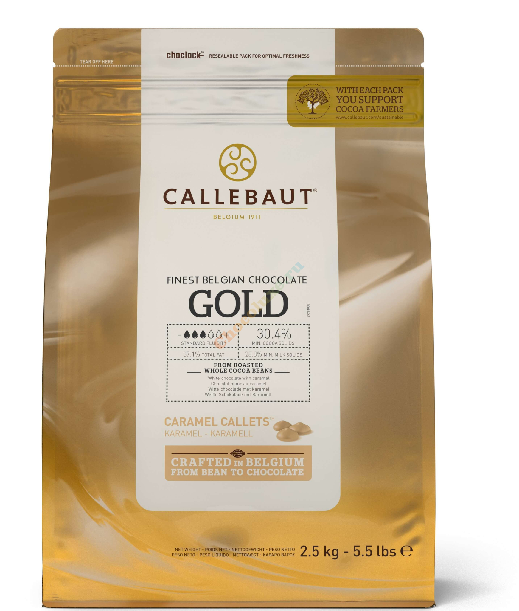 Шоколад Callebaut Gold 30,4% 100 гр