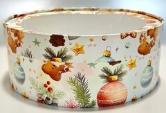 Упаковка "Шайба" новогодние игрушки с окном д 20 высота 7см