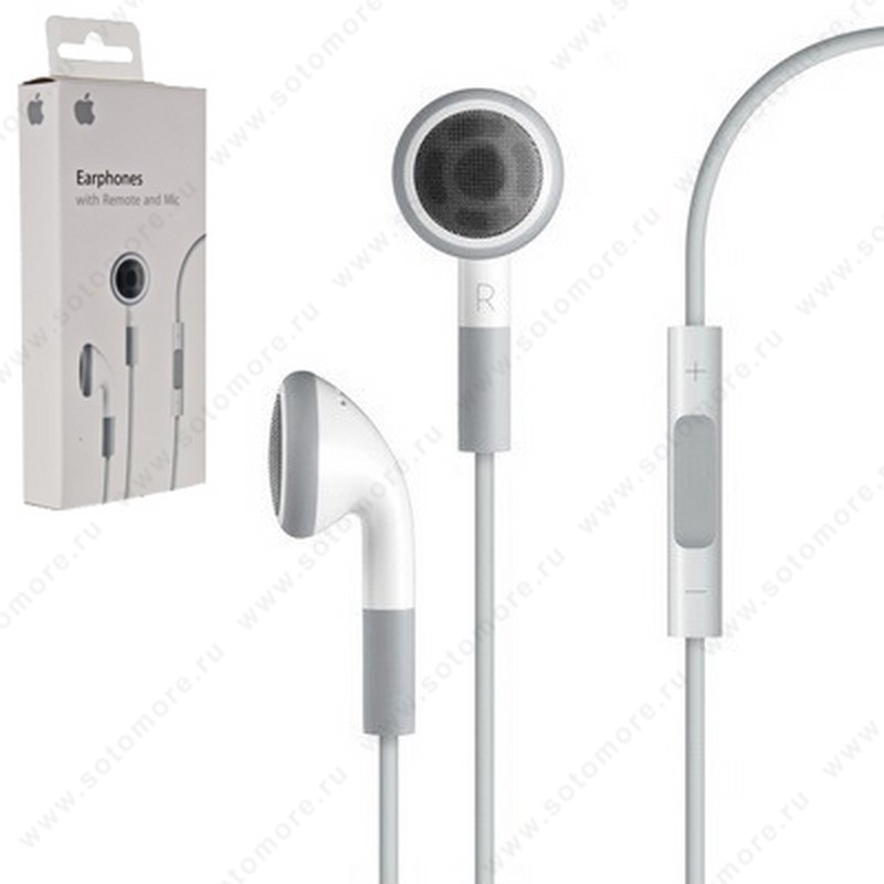 Наушники-ракушки для iPad/ iPhone/ iPod/ Samsung с кнопкой ответа и регулировкой громкости в коробке