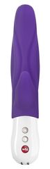 Фиолетовый вибратор с клиторальным отростком Lady Bi - 22,1 см. - 