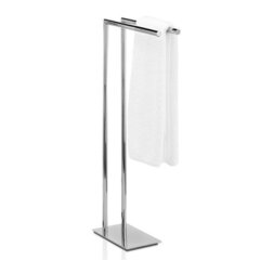 Decor Walther 0504800 Decor Walther Straight 2 Полотенцедержатель двойной 38xh80см, напольный, цвет: хром фото
