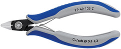Прецизионные кусачки боковые для электроники чернёные 125 мм 7942125Z