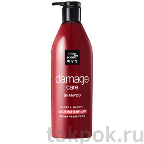 Шампунь для поврежденных волос Mise En Scene Damage Care Rinse Shampoo, 680 мл