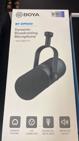 МИКРОФОН BOYA BY-DM500 DYNAMIC BROADCAETING MICROPHONE КИТАЙ