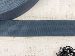 Лента ременная стропа хлопок, 49% х/б, 28% п/э, 23% пп, 24,2 гр/м, ш. 3,8 см, серый