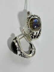 Каскад (серьги из серебра)
