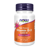 Витамин Д3 2000МЕ, Vitamin D3 2000 IU, Now Foods, 120 капсул 1