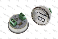 Кнопка (кнопочный модуль) EA2406S-S-R "16 этаж", круглая, красная статическая подсветка, Брайль