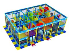 Детский игровой лабиринт «Крокодил Гена» 34,6 м² (7,3*4,9*2,51м)