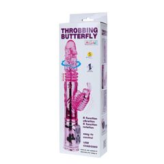 Вибратор-бабочка Throbbing Butterfly - 29,5 см. - 