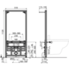 Alcaplast A105/1120 Инсталляция для биде