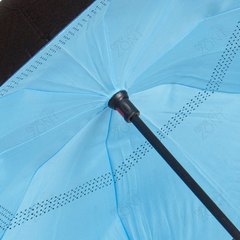 Умный зонт наоборот голубой механический