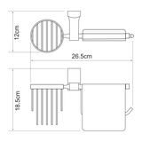 Leine K-5059WHITE Держатель туалетной бумаги и освежителя