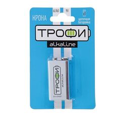 Элемент питания ТРОФИ 6LR61 BP1 9V Крона (23179)