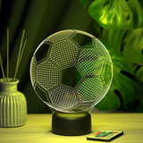 3D светильник Футбольный мяч