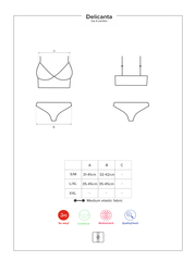 Комплект из 2 частей OBSESSIVE (DELICANTA Top i figi)