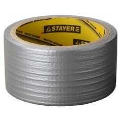 Армированная лента, STAYER, универсальная, влагостойкая, 48мм х 10м, серебристая (12080-50-10)