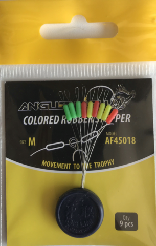 Anglerfish Colored rubber stopper M Стопор цветной (продажа от 5 шт)