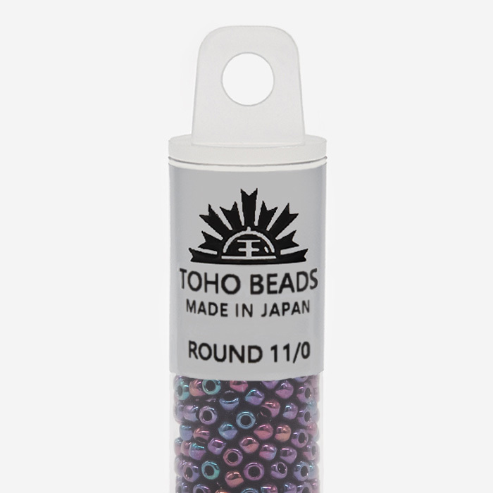 Японский бисер TOHO Round 11/0 (№504), металлизированный, непрозрачный глянцевый