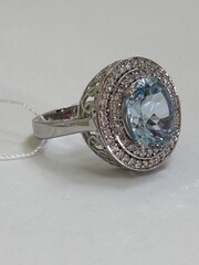 Топаз 6 (кольцо из серебра)