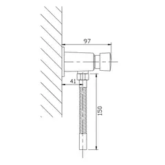 Кран нажимной для писсуара HAIBA HB 33001