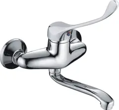 Смеситель для раковины с хирургической ручкой Haiba HB4654 латунь, хром