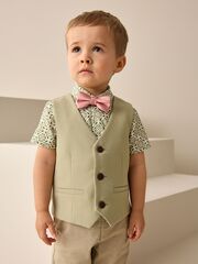 Комплект из трех предметов для мальчика Next AG8-622, Хаки, Розовый