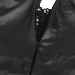 Кожаное платье с кружевом OhYeah +стринги, XS-S