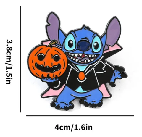 Лило и Стич значок металлический