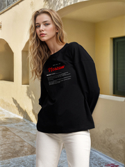 Лонгслив женский  "Дом там где...Moscow" черный