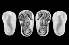 Силиконовые молды № 340 Морской конек левый и правый. Набор