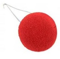 Нос клоуна, Алый, 1 шт.