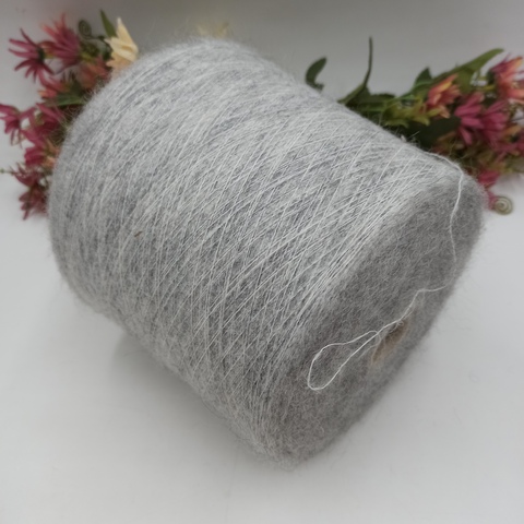 Мохер Astro-50 от Igea 1500м/100гр 8033 Светлый серый меланж