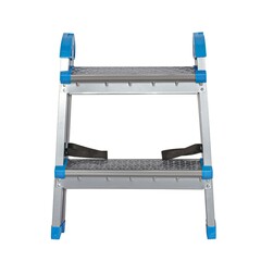 63-0-150 Стремянка стальная оцинкованная двухсторонняя, 2 ступени (РемоКолор)