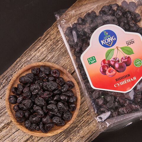 Вишня сушеная (вяленая) без косточки темная, 100 г