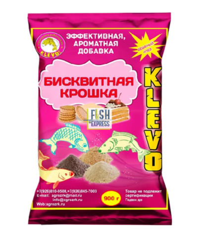 БИСКВИТНАЯ КРОШКА (эффективная, ароматизированная добавка) КЛУБНИКА 900гр. 16шт/уп.