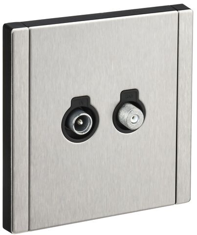 FORTE&PIANO Роз. двойная TV+SAT FP738M ник. IEK