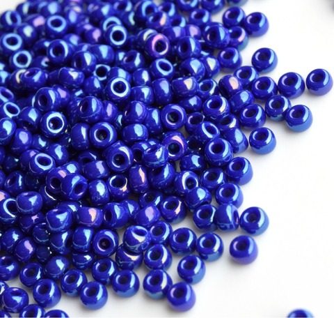 15/0 RR-1945 Бисер круглый Миюки Кобальт глянцевый непрозрачный /Miyuki round 15/0 Opaque Cobalt Luster