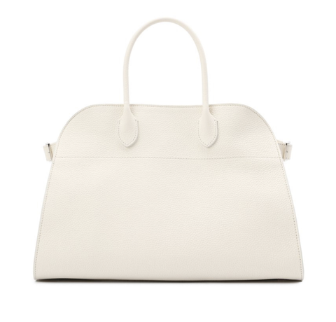 Кожаная сумка The Row Margaux, белый