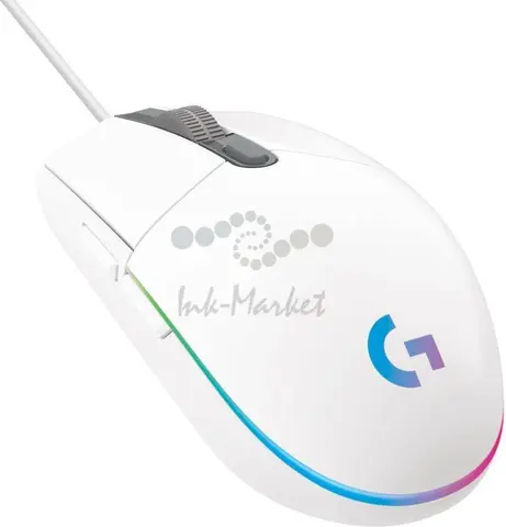 Logitech G102 Мышь проводная, игровая, оптическая, 200-8000 dpi, 25 G, USB, 2,1 метра, белый.
