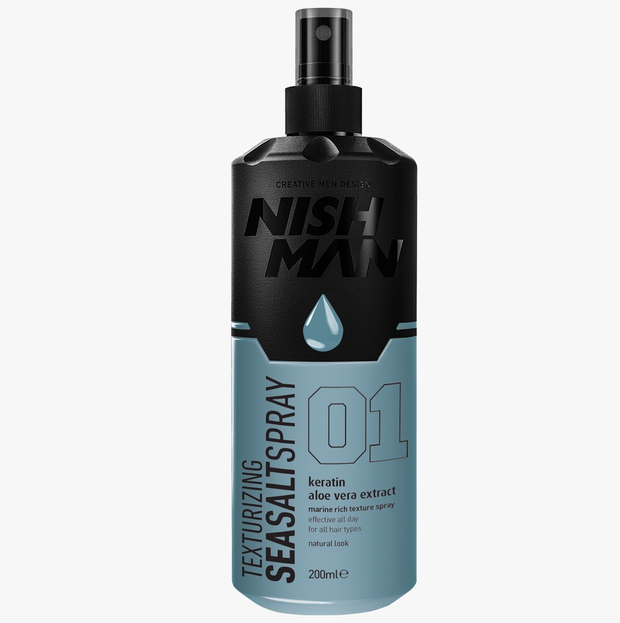 Солевой спрей для укладки волос Nishman Seasalt Spray 200ml купить в Москве  с доставкой — интернет-магазин ОпаснаяБритва.рф