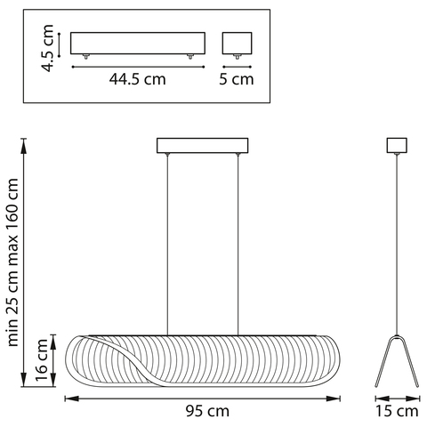 Подвесной светодиодный светильник Lightstar Varese 731413