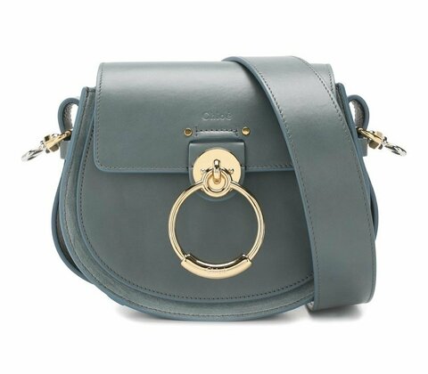 Сумка Chloé Tess Small серо-синий