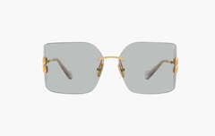 Miu Miu MU 54YS Sunglasses "Gold Light Grey"