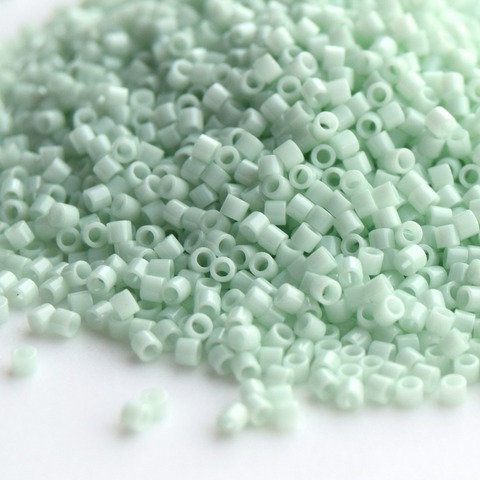 DBS-1496 Бисер цилиндрический Миюки делика 15/0 /Miyuki delica 15/0 Opaque Light Mint