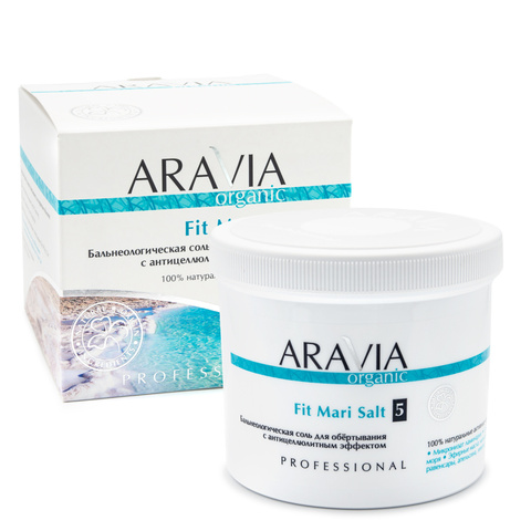 Aravia Organic Бальнеологическая соль для обёртывания с антицеллюлитным эффектом Fit Mari Salt, 730 г